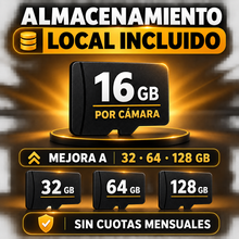 Vigtu View incluye 16 GB por cámara y permite mejorar a 32, 64 o 128 GB