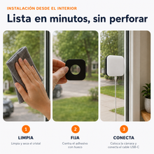 Instalación de Vigtu View desde el interior en tres pasos con cable conectado